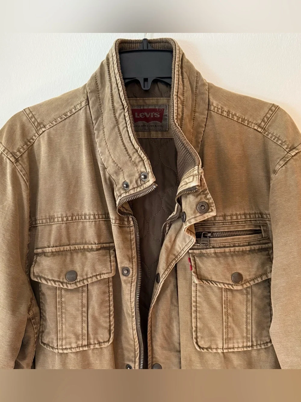 Levi's Men's Military Style Jacket, approximately Sz Large, Cotton